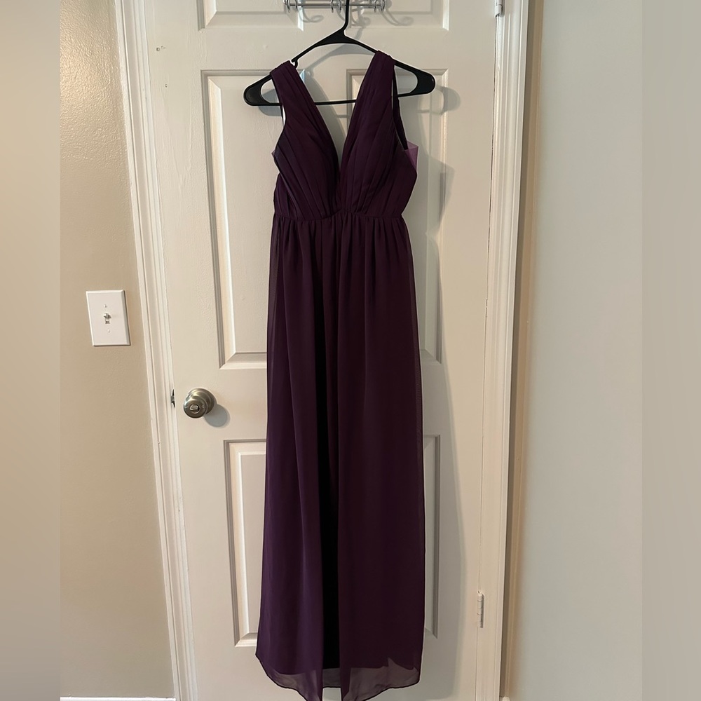 Azazie Grape Ranvie Dress